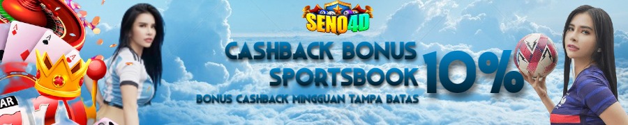 BONUS CASHBACK SPORTSBOOK  TERBESAR 10%